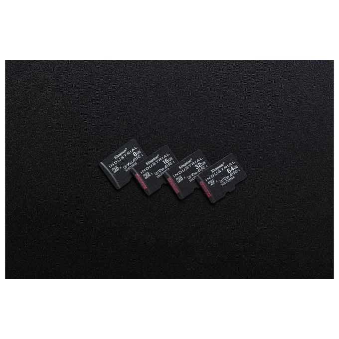 Kingston Technology SDCIT2-8GBSP Scheda microSDHC Industriale 8GB C10 A1 pSLC UHS-I V30 colore Nero