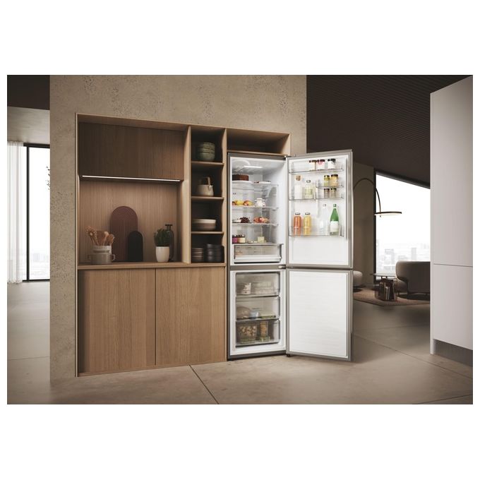 Haier HDPW3618DNPK Serie 3 Frigorifero Combinato 352 L 185 cm Classe D 35 dB No Frost Wi-Fi colore Inox