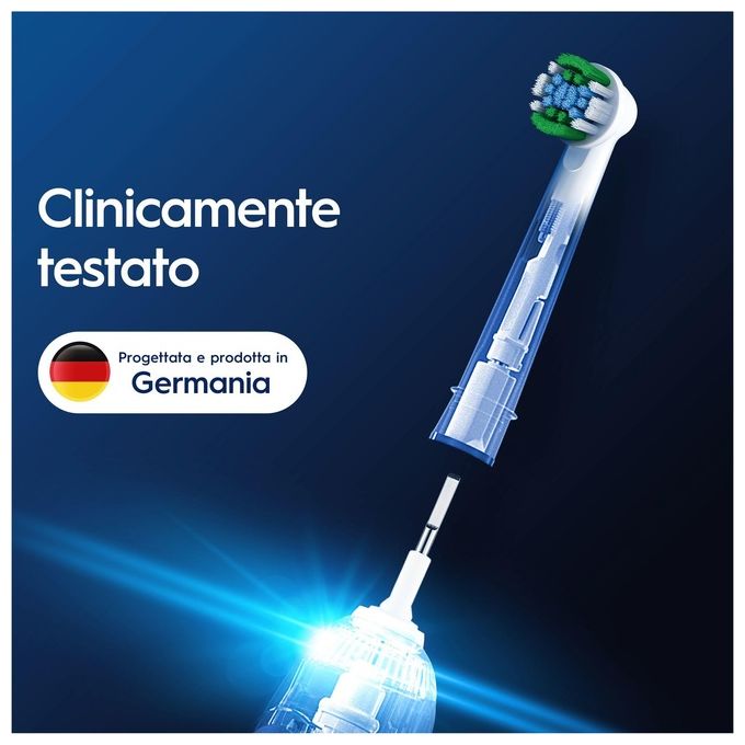 Oral-B Pro Precision Clean Testine di Ricambio Spazzolino Elettrico 3 Pezzi Setole Indicator colore Bianco
