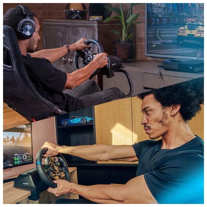 Logitech G G923 TrueForce Volante da Corsa con Pedali USB 2.0 PC Xbox One Xbox Series X S colore Nero