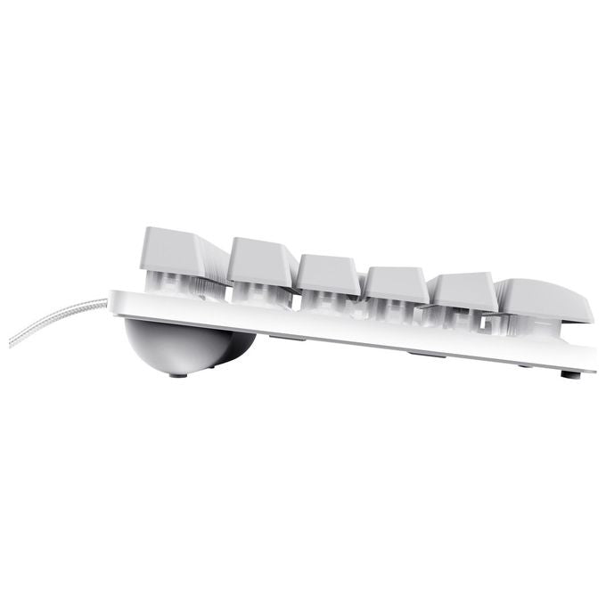 Trust Gaming GXT 794W Kit 3-in-1 Mouse e Tastiera Gaming TKL Layout Italiano QWERTY Bianco