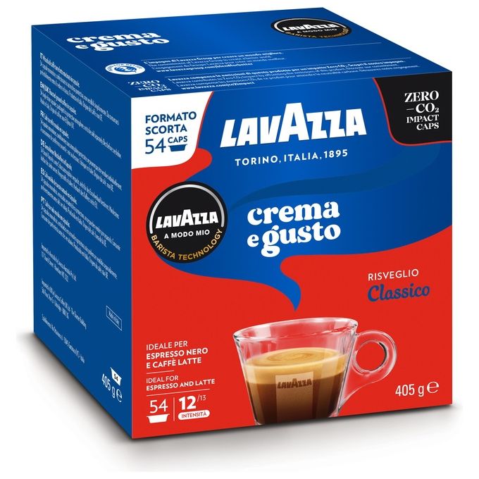 Lavazza capsule caffe' crema e gusto a modo mio 216 pezzi intensita' 12 13 espresso