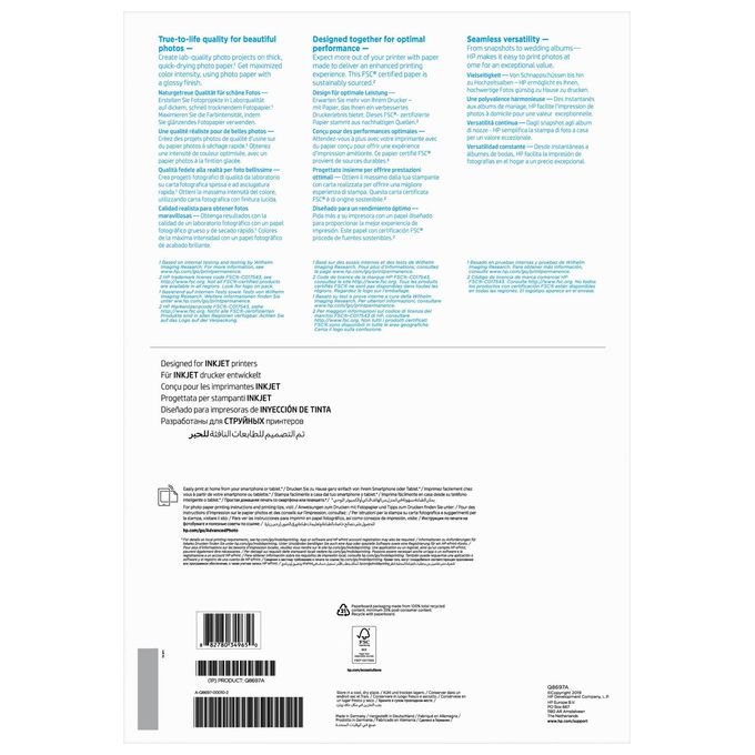 Hp Carta Foto Lucida A3 (20fg)