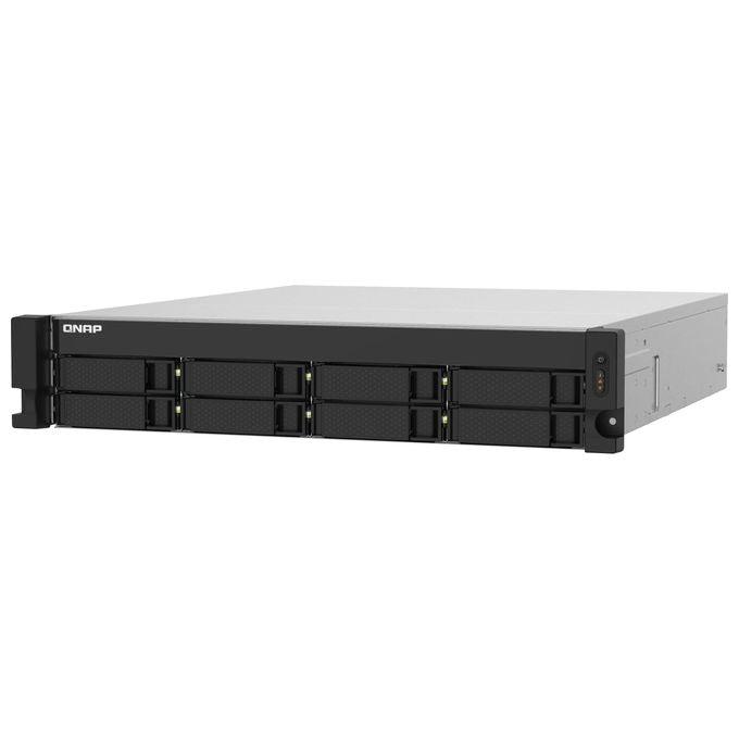 QNAP TS-832PXU-4G TS-832PXU Server Nas 8 Alloggiamenti 10GbE SFP+ 2 5GbE RJ-45 4 USB 3 2 Gen 1 colore Alluminio e Nero