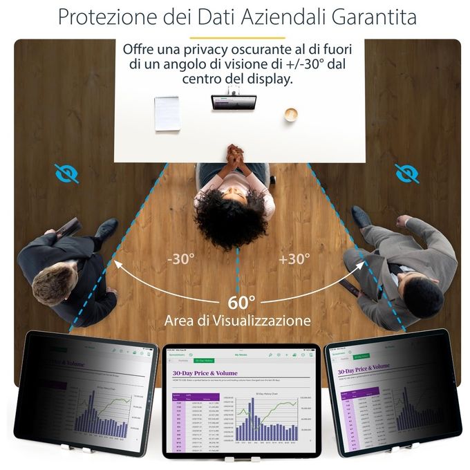 StarTech.com Filtro Privacy a 4 Posizioni per iPad Pro da 11'' Abilitato al Touch Antiriflesso