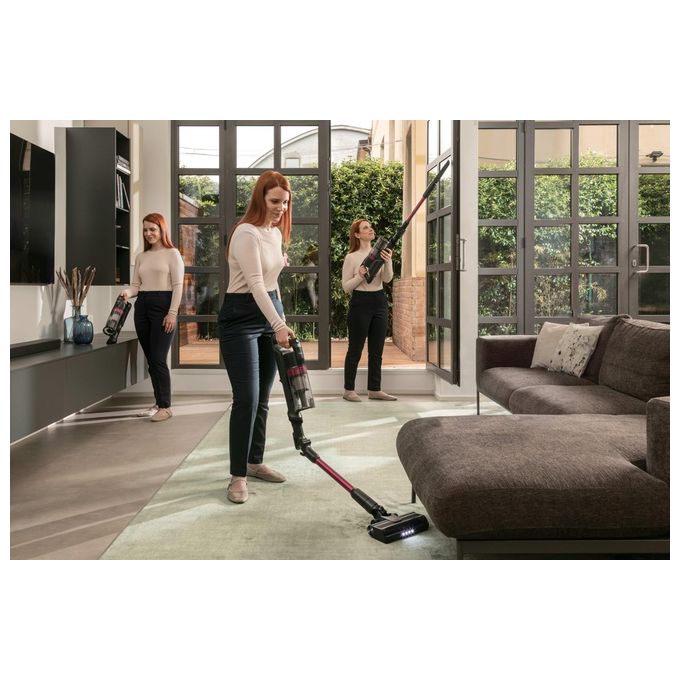 Hoover HF1P10HX HF1 Plus Aspirapolvere Scopa Elettrica Senza Fili Ciclonica 45 min 165W colore Magenta