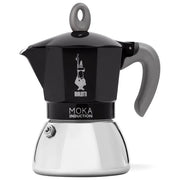 Bialetti Moka Induction 6 Tazze Nero-Argento