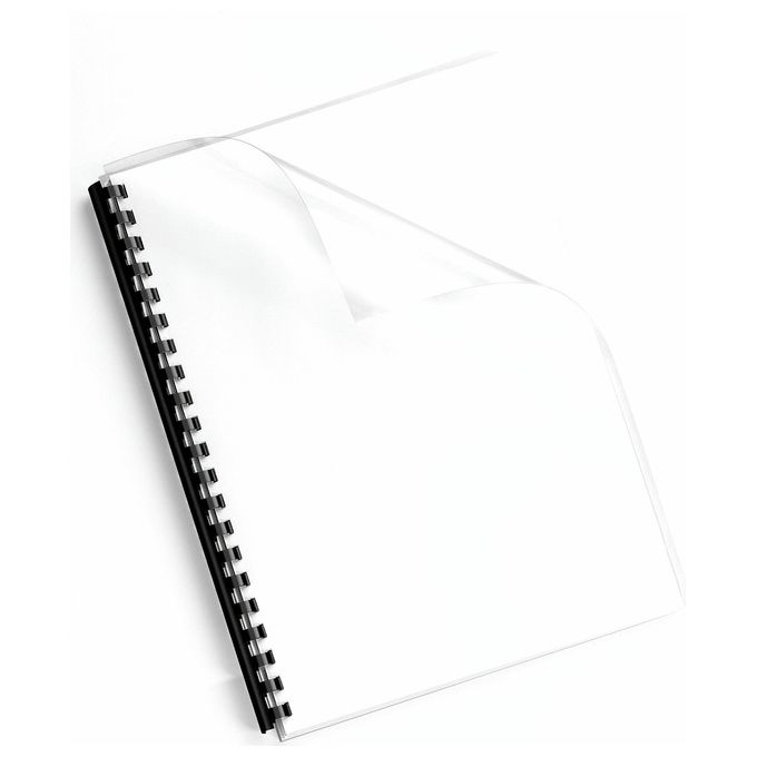 Fellowes Confezione 100 Copertina Clear 200my a4 tras
