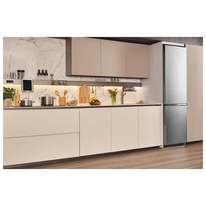 Candy CNCQ2T620EX Fresco 300 Frigorifero Combinato 409 L 205 cm Classe E 38 dB Total No Frost colore Inox