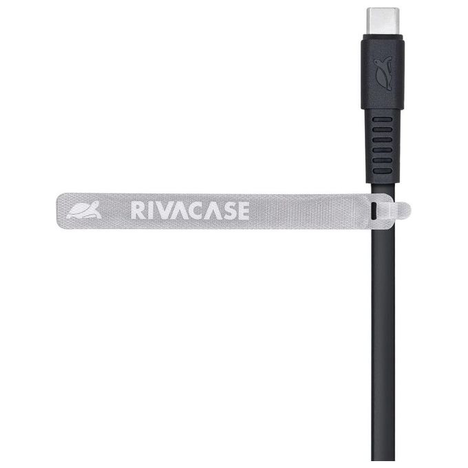 Rivacase Cavo di Ricarica Piatto Type-C - Type-C 1.2mt Nero
