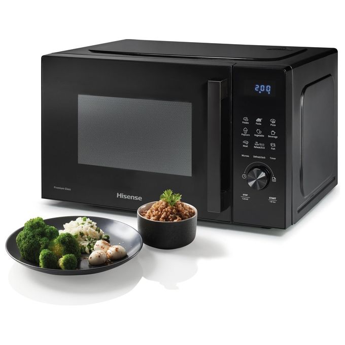 Hisense H23MOBSD1H Forno a microonde Solo 23 L 800 W 9 Programmi Rivestimento Ceramico colore Nero