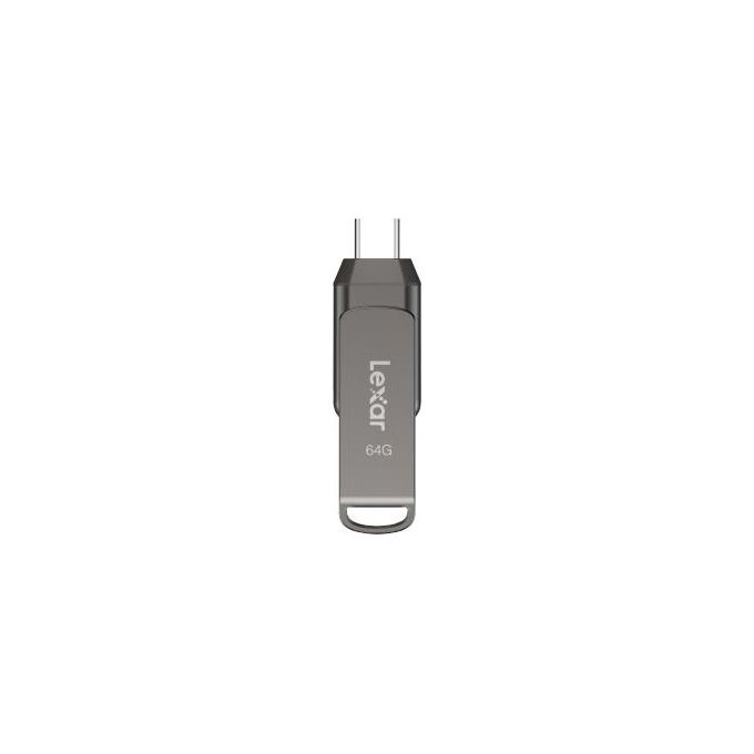 Lexar, Chiavetta USB, 64 GB, USB Type-C 3.2 Gen 1, Grigio
