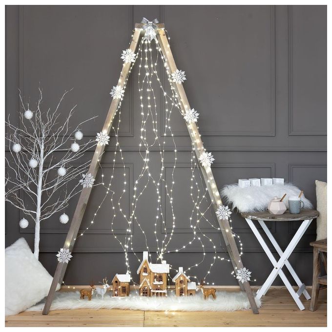 Lotti 48751 Ghirlanda di luci decorative 600 LED 6 W effetto scintillante colore Bianco Freddo