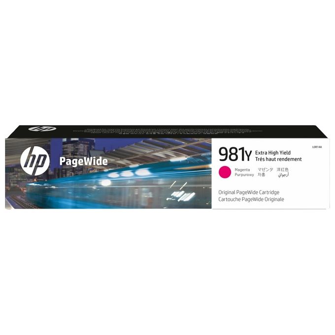 HP 981Y L0R14A Cartuccia Inchiostro Originale da 16000 Pagine, ad Elevata Capacita', Compatibile Serie Enterprise Color 556 e Serie Enterprise Color Flow MFP 586z, Magenta