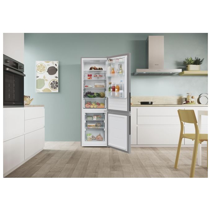 Candy CCT3L517ES City Combi Frigorifero Combinato 260 L 176 cm Classe E 39 dB Low Frost colore Argento