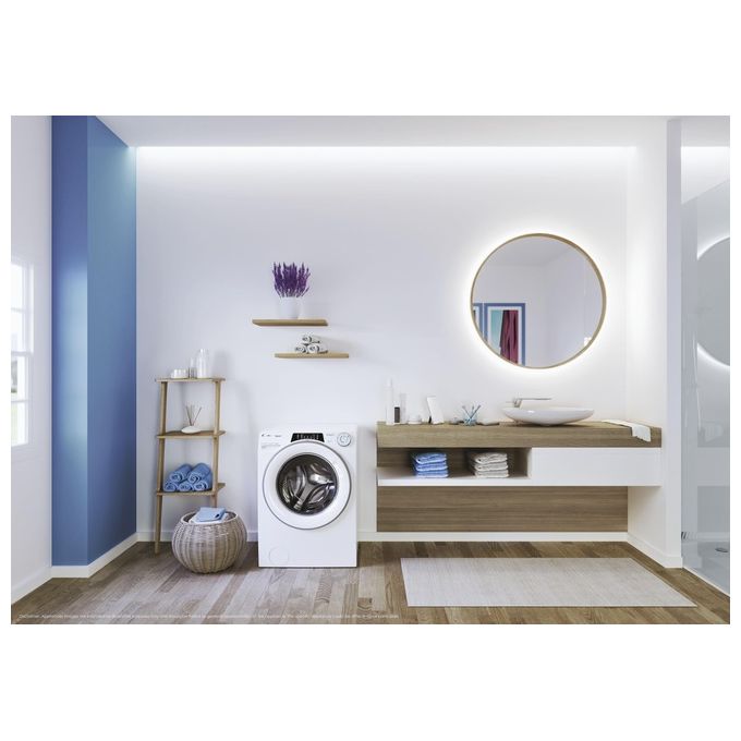 Candy ROW4854DWMST-1-S RapidÓ Lavasciuga Frontale 8-5 Kg 1400 rpm Classe D Wi-Fi Bluetooth Motore Inverter (85x60x53 cm) colore Bianco