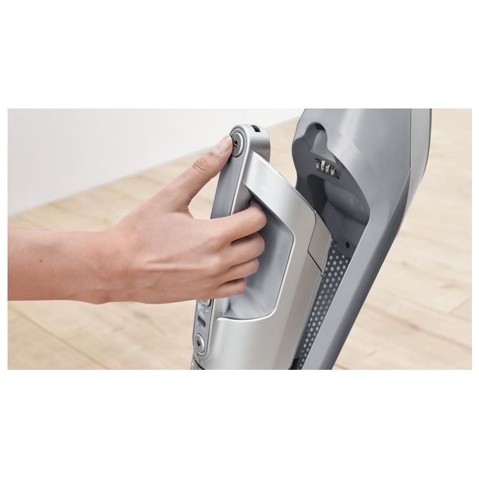 Bosch BBH3K2801 Serie 4 Aspirapolvere a bastone 2 in 1 Senza sacchetto Autonomia 55 min Batteria 25,2 V colore Argento