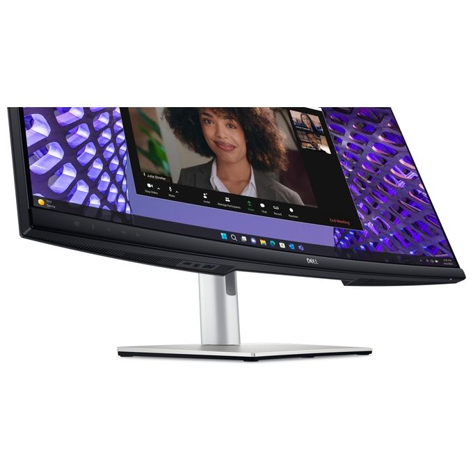 DELL DELL-P3424WEB P Series Monitor PC 34 3440 x 1440 Pixel 21:9 IPS LCD con Fotocamera 4 MP Altoparlanti Integrati Hub USB 90 W HDMI 2.1 DisplayPort 1.2 Ethernet Regolazione Altezza VESA colore Nero