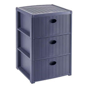 Stefanplast Cassettiera 3 Posti Elegance Blu Navy 40x40x60cm