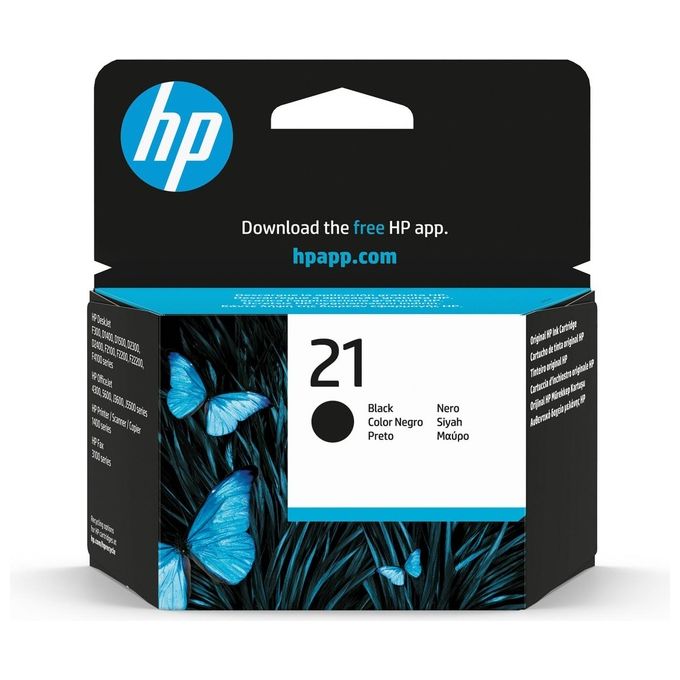 HP, Cartuccia Inchiostro Nero, 21, Originale, Resa Standard, 5 ml