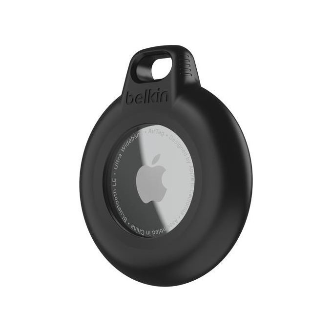Belkin Supporto Impermeabile per Apple Airtag con Portachiavi Nero