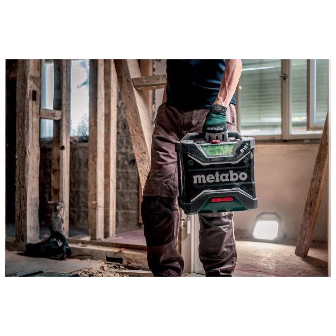 Metabo RC 12-18 Radio da Cantiere DAB+ FM Bluetooth 5.0 32W IP54 a Batteria 12-18V colore Nero