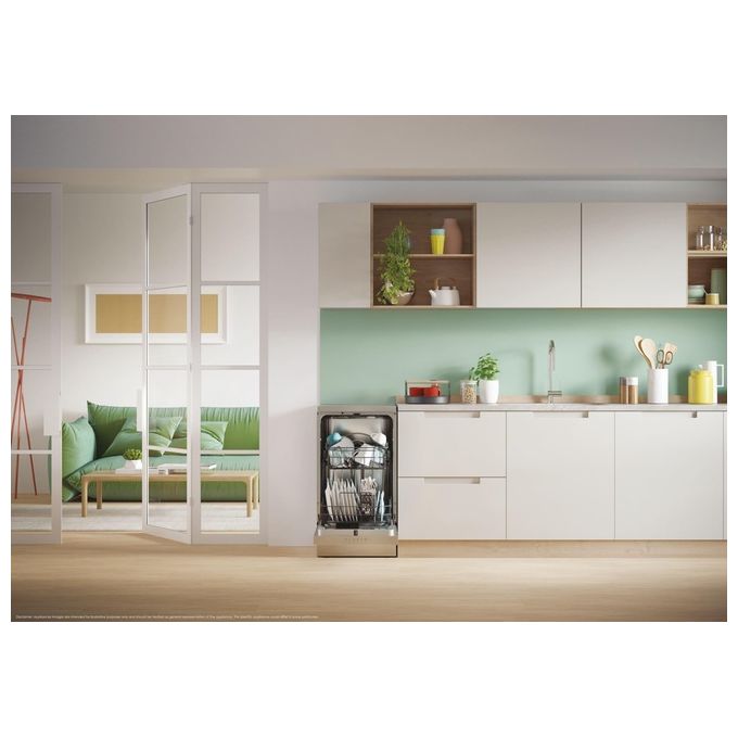 Candy CF0C7SB0FX Rapido' Lavastoviglie Libera Installazione 10 coperti Classe C 47 dB Wi-Fi 8 programmi (84.6x44.8x60.5 cm) colore Inox
