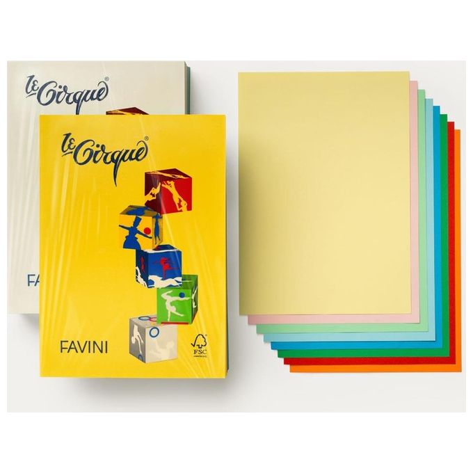 Cartotecnica Favini Risma Le Cirque 80gr Mix Forti A4