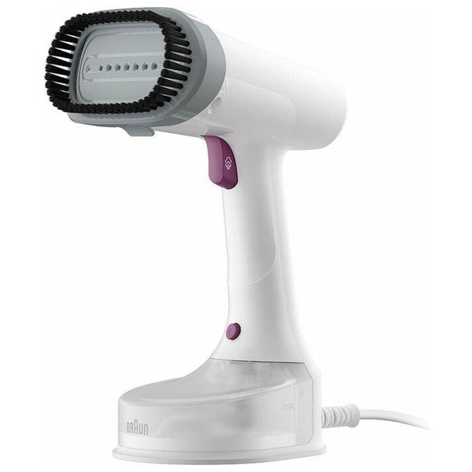 Braun GS5011PU QuickStyle 5 Stiratore Verticale 1200W Vapore 22 g-min Riscaldamento Rapido 45s Dual FreeGlide 3D colore Viola Bianco