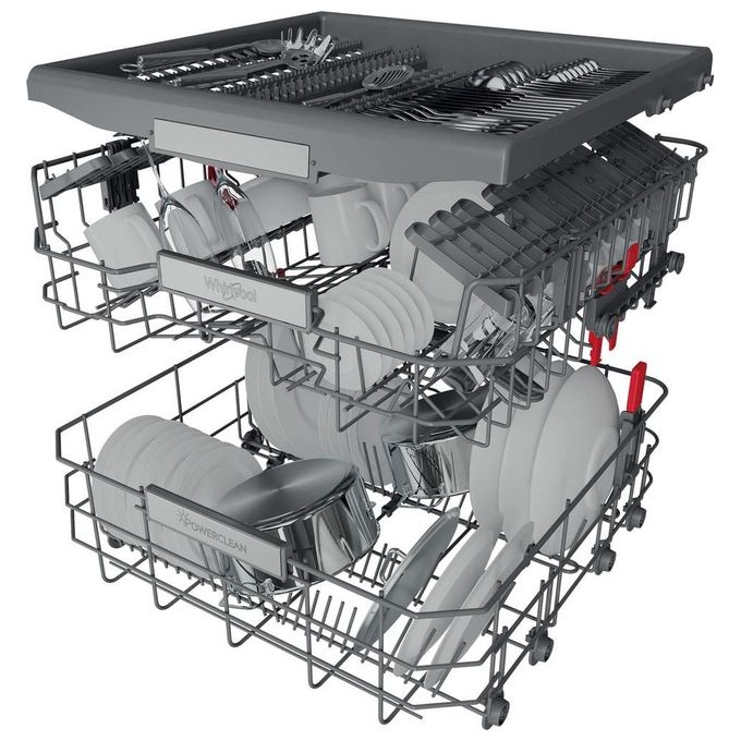 Whirlpool WIS 7030 PEF Lavastoviglie da Incasso 14 coperti Classe D 43 dB 11 Programmi (82x60x55 cm) colore Acciaio Inox