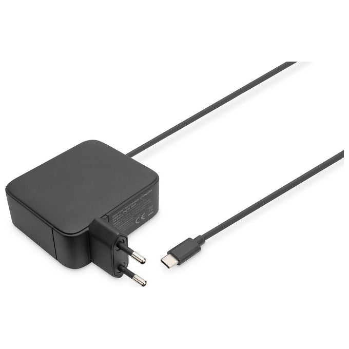 Digitus DA-10072 Caricatore per Notebook USB-C 100 W GaN Tecnologia di Ricarica Rapida fino a 4x con Protezione da Surriscaldamento e Cortocircuito colore Nero