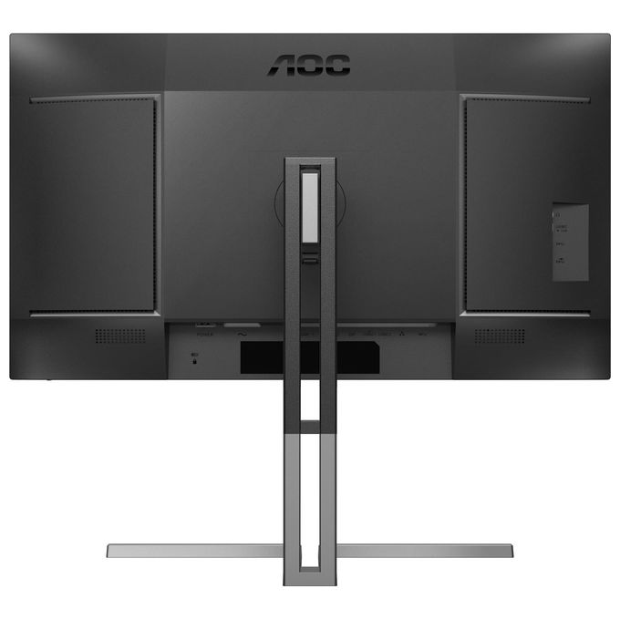 AOC U27U3CV Monitor 27'' UHD 3840x2160 Nano IPS 60Hz HDR400 Altezza Regolabile HDMI2x DP1x USB Hub Speaker colore Nero-Argento
