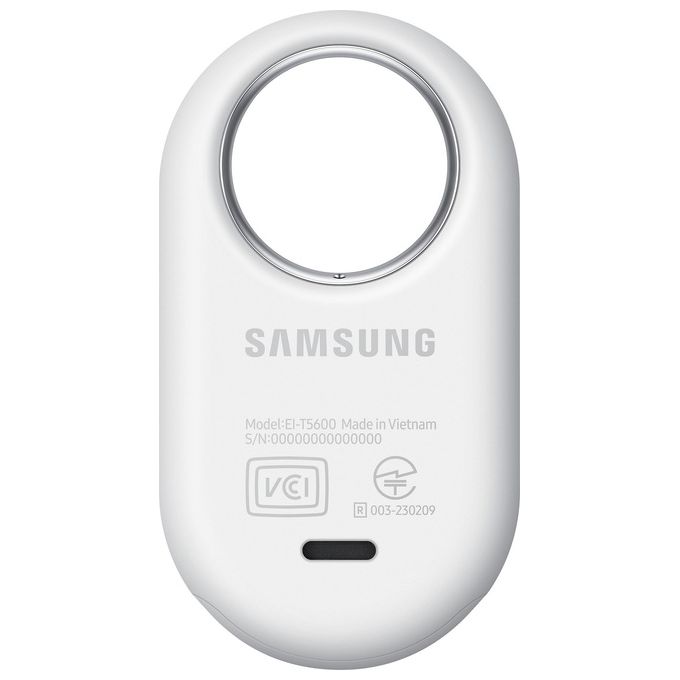 Samsung Galaxy SmartTag2 (1 Pezzo) Localizzatore Bluetooth con Modalita' Smarrito, Design compatto, Batteria a lunga durata, Resistenza IP67, White 2023