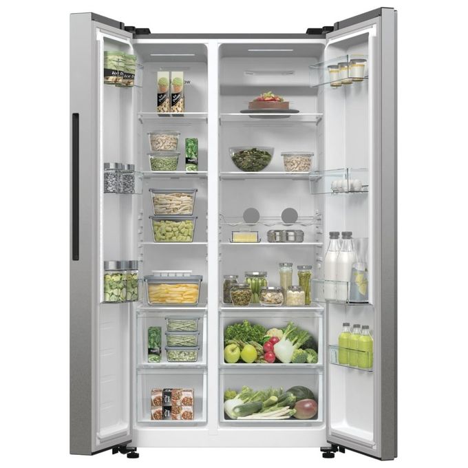 Hisense RS711N4ACE Frigorifero Side by Side 550 L 178,6 cm Classe E 38 dB Total No Frost Inverter (178,6x91x64,3 cm) colore Inox