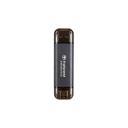 Transcend ESD310C SSD Esterno 256 GB USB 3.2 Gen 2x2 1050 MB-s Alluminio colore Nero