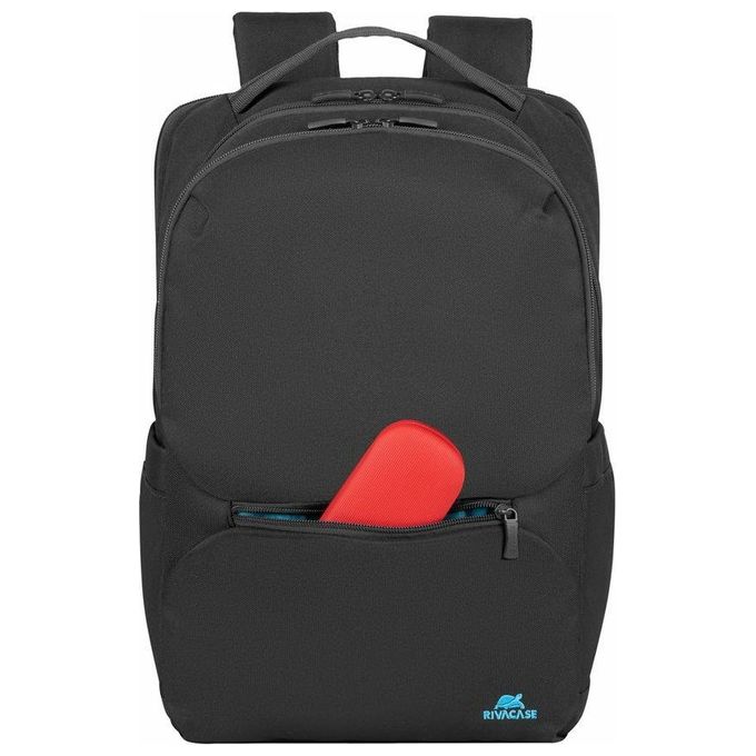 Rivacase 7764 BLACK 5516 Zaino City Backpack per Laptop fino a 15,6'' con Scomparto Imbottito e Tasche Organizzative colore Nero