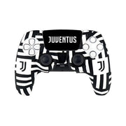Qubick COP50003 Cover Skin Silicone per Controller DualSense PlayStation 5 Juventus colore Nero Bianco