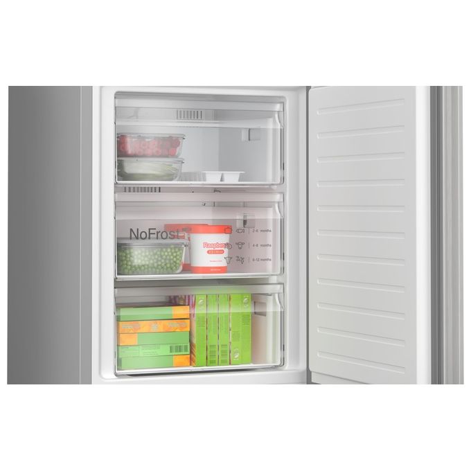Bosch KGN392LAF Serie 4 Frigorifero Combinato 363 L 203 cm Classe A 29 dB No Frost VitaFresh colore Inox