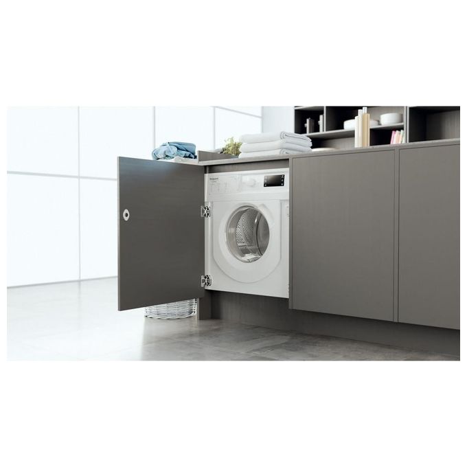 Hotpoint BI WMHG 71483 EU N Lavatrice Carica Frontale da Incasso Partenza Differata Classe energetica D (A+++) Capacita' di carico 7 Kg Centrifuga 1400 Giri-min Motore Inverter Woolmark Green
