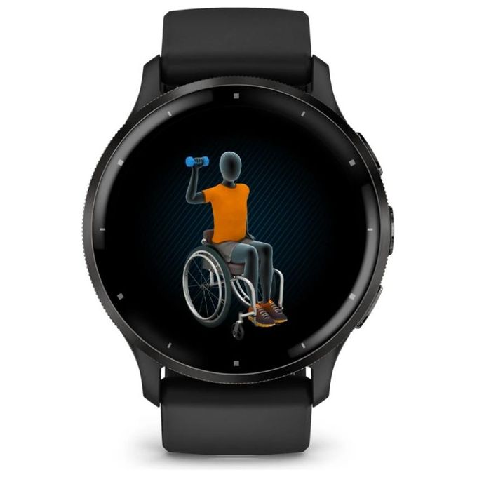 Garmin 010-02784-01 Venu 3 Smartwatch AMOLED 1.4'' 45mm GPS Cardio SpO2 Autonomia 14 giorni colore Nero