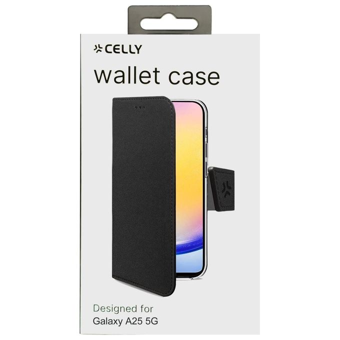 Celly Wally Case per Samsung Galaxy A25 5G Nero
