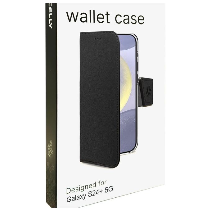 Celly Wally Case per Samsung Galaxy S24 5G Nero