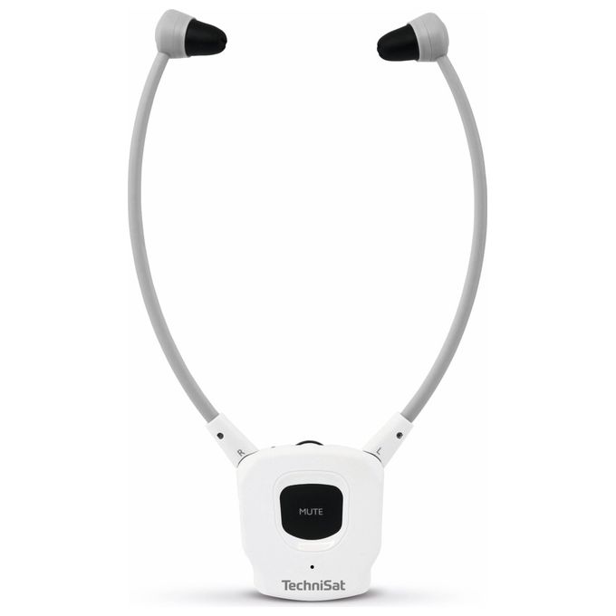 TechniSat 0000-9130 StereoMan ISI 3 Auricolari Wireless In-Ear con Bluetooth e Jack 3.5 mm colore Bianco