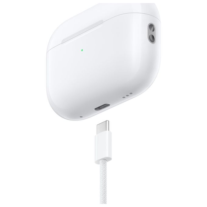 Apple MTJV3ZM-A AirPods Pro 2ª Generazione Auricolari In-ear Wireless Bluetooth 5.3 ANC Custodia MagSafe USB-C IPX4 colore Bianco