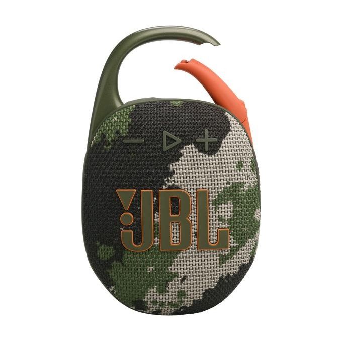 JBL JBLCLIP5SQUADAM Clip 5 Altoparlante Bluetooth Portatile 7 W IP67 Moschettone Integrato Autonomia 12 h colore Mimetico