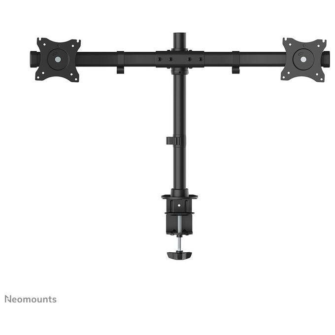 NewStar Supporto da Scrivania per 2 Monitor 10''-27'' Nero