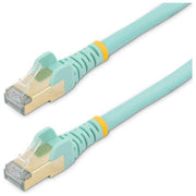 Startech Cavo di Rete Ethernet Schermato Cat6a Stp da 50cm Turchese