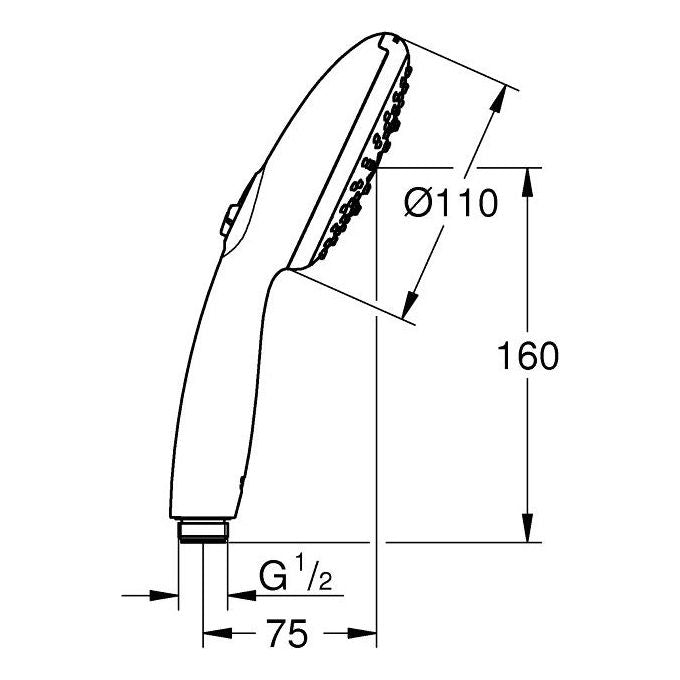 Grohe Doccetta Vitalio Start 110 3f Cromo Lucido