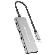 Conceptronic HUBBIES16G Hub di Interfaccia USB 3.2 Gen 2 Type-C 10000 Mbit-s Grigio