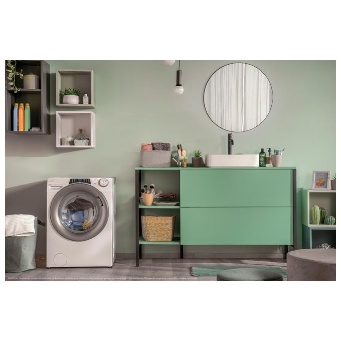 Candy RPW4856BWMR9-1-S RapidÓ Pro Lavasciuga Frontale 8-5 Kg 1400 rpm Classe A Inverter Vapore Wi-Fi (85x60x54 cm) colore Bianco